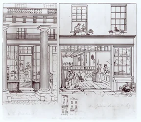 The Quadrant, Regent Street and Golden Lane, London, c.1829